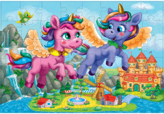 Пазл напольный «Единороги» - Фото 2