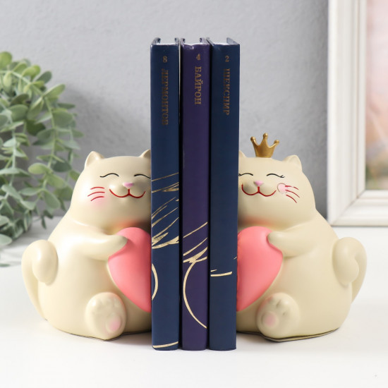 Держатели для книг «Котики с сердечком»