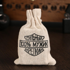Камни охлаждающие для напитков в мешочке «100% мужик» - Фото 2