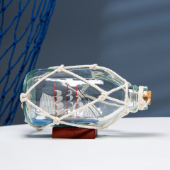 Корабль сувенирный в бутылке - Фото 1