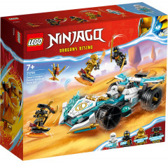 Конструктор Ninjago 71791 Кружитцу гоночная машина Сила Дракона Зейна. Zane’s Dragon Power Spinjitzu Race Car - Фото 2