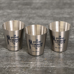 Набор стопок «За крепких мужиков» - Фото 2