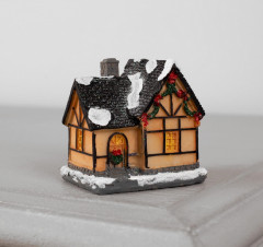 Сувенир «Домик с еловой гирляндой» - Фото 1