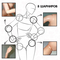 Кукла-модель шарнирная «Радужный стиль» - Фото 4