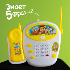 Игрушка детская телефон «Весёлые зверята» - Фото 6