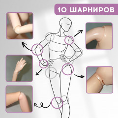 Кукла-модель шарнирная «Топ-модель Лили» - Фото 4