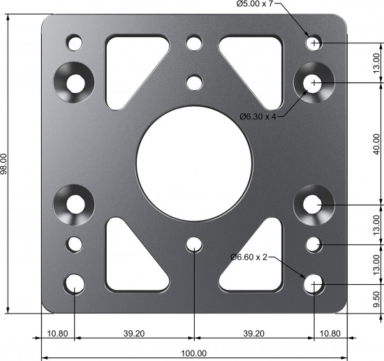 Переходник для базы руля Moza Racing RS049