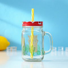 Кружка с крышкой и трубочкой «Лама» - Фото 1