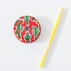 Кружка с крышкой и трубочкой «Лама» - Фото 3