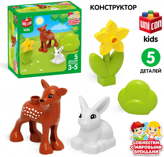 Конструктор «Оленёнок и зайка»