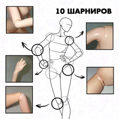 Кукла-модель шарнирная «Яркая вечеринка» - Фото 4