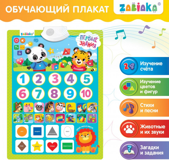 Плакат обучающий «Первые знания»