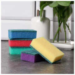 Набор губок бытовых с абразивом «Эконом» - Фото 1