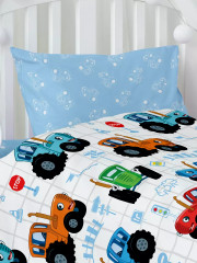 Комплект постельного детского белья «Синий трактор» - Фото 1