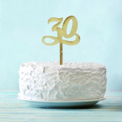 Топпер на торт «Цифра 30» - Фото 1
