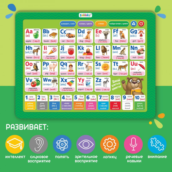 Планшет обучающий «Английский алфавит»