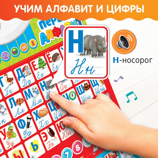 Плакат обучающий «Мой первый алфавит»