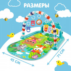 Коврик музыкальный «Милые зверята» - Фото 7