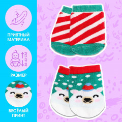 Комплект носков для пупса «Мишка» - Фото 3