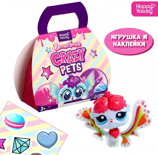 Игрушка-сюрприз «Волшебные Crazy Pets» с наклейками