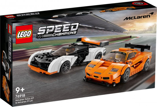 Конструктор LEGO® 76918 Гоночные автомобили McLaren Solus GT и McLaren F1 LM