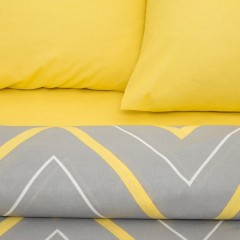 Комплект постельного белья «Жёлто-серые зигзаги» - Фото 1