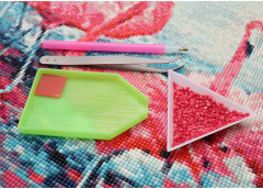 Мозаика алмазная «Розовые фламинго» - Фото 3