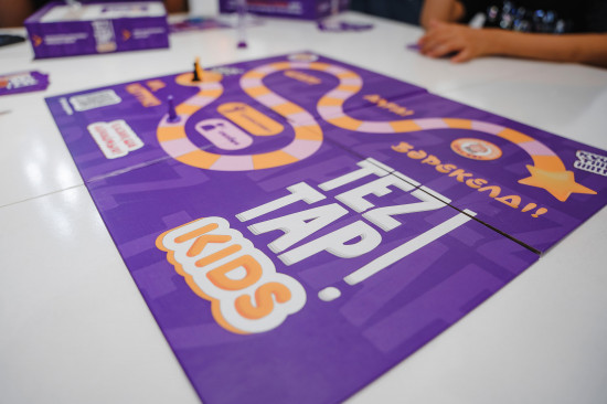Детская настольная игра на казахском языке «TEZTAP KIDS»