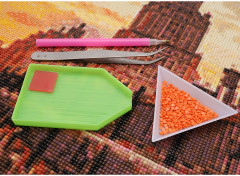 Мозаика алмазная «Сталинская высотка, гостиница «Украина» - Фото 3