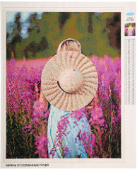 Мозаика алмазная «Девушка в русском поле» - Фото 1