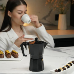 Кофеварка гейзерная «Alum black» - Фото 13