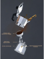 Кофеварка гейзерная «Alum» - Фото 2