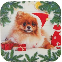 Набор подставок под горячее «Новогодний шпиц» (4 шт.) - Фото 1