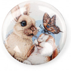 Игольница магнитная «Кролики» - Фото 1