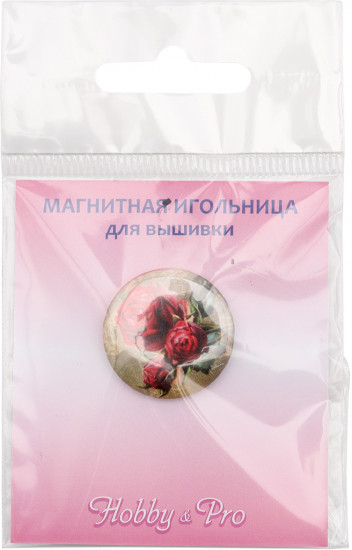 Игольница магнитная «Алые розы»