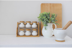 Набор банок для специй на подставке - Фото 8