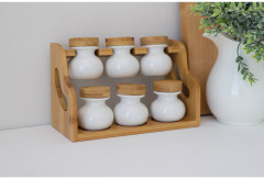 Набор банок для специй на подставке - Фото 9