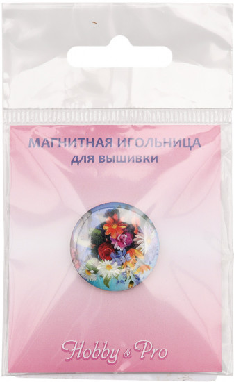 Игольница магнитная «Яркий букет цветов»