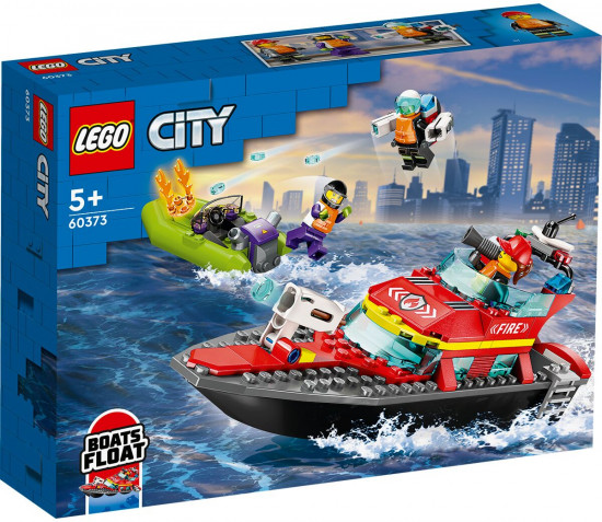 Конструктор LEGO® 60373 Пожарная лодка