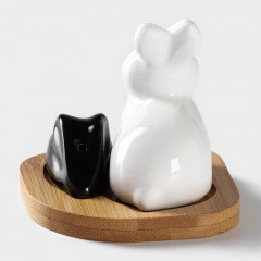 Набор для специй на подставке «Зайцы» - Фото 3