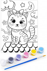 Набор для творчества. Раскраска с блестками «Киса» - Фото 2