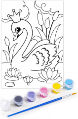 Набор для творчества. Раскраска с блестками «Лебедь» - Фото 2