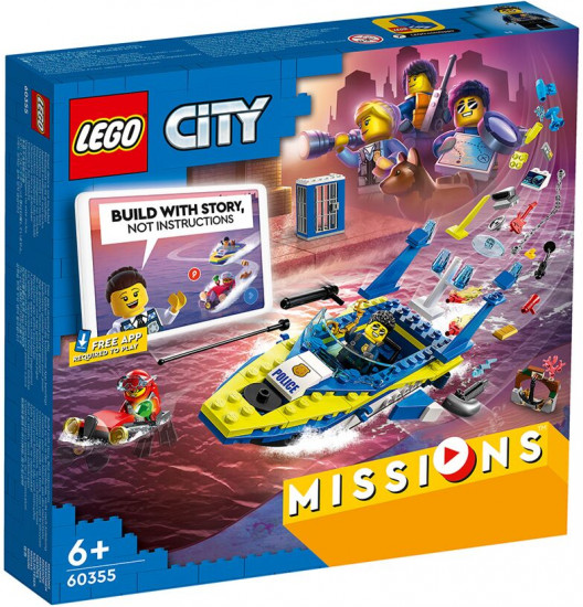 Конструктор LEGO® 60355 Детективные миссии водной полиции