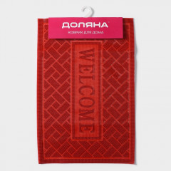 Коврик придверный грязезащитный «Welcome. Кирпичики» - Фото 4