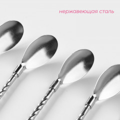 Набор ложек-трубочек барных «Витые» - Фото 1