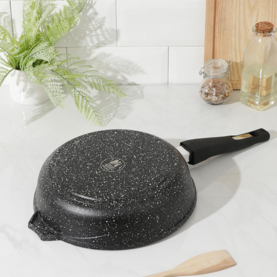 Сковорода со съемной ручкой «Гранит black. Induction Pro»
