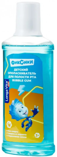 Ополаскиватель для полости рта детский со вкусом жвачки «Фиксики»