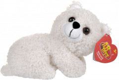Игрушка мягкая «Щенок белого арктического шпица в корзинке» - Фото 3