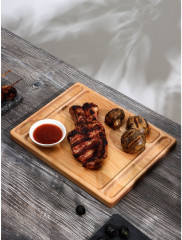 Доска-тарелка для подачи стейка - Фото 2