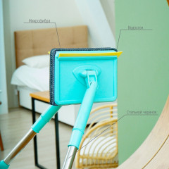 Окномойка с телескопической ручкой - Фото 6